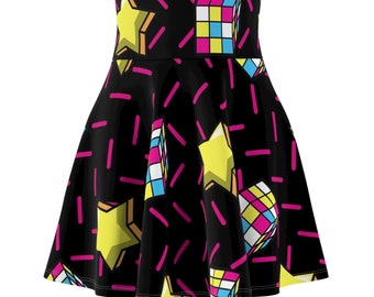 Women's Skater Skirt, Retro skater skirt, skirt, women's clothing, teen clothing, 80's clothing