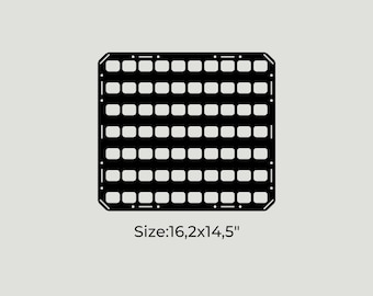 Molle Panel, Tactical Gear, Molle Pouch, Molle Panels, Camping Gear, 16,2x14,5"