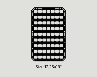 Molle Panel, Tactical Gear, Molle Pouch, Molle Panels, Camping Gear, 12,25x19"