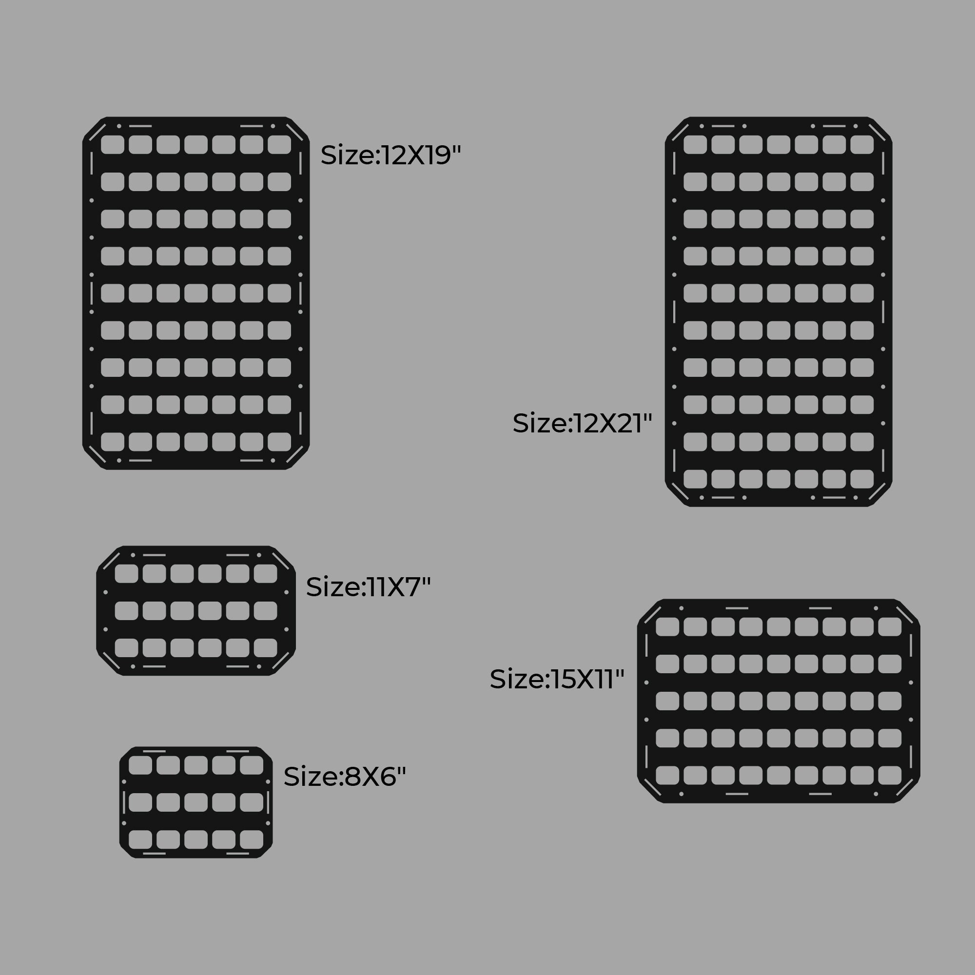 Molle Panel Tactical Gear Molle Pouch Molle Panels Etsy