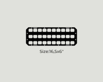 Molle Panel, Tactical Gear, Molle Pouch, Molle Panels, Camping Gear, 16,5x6"