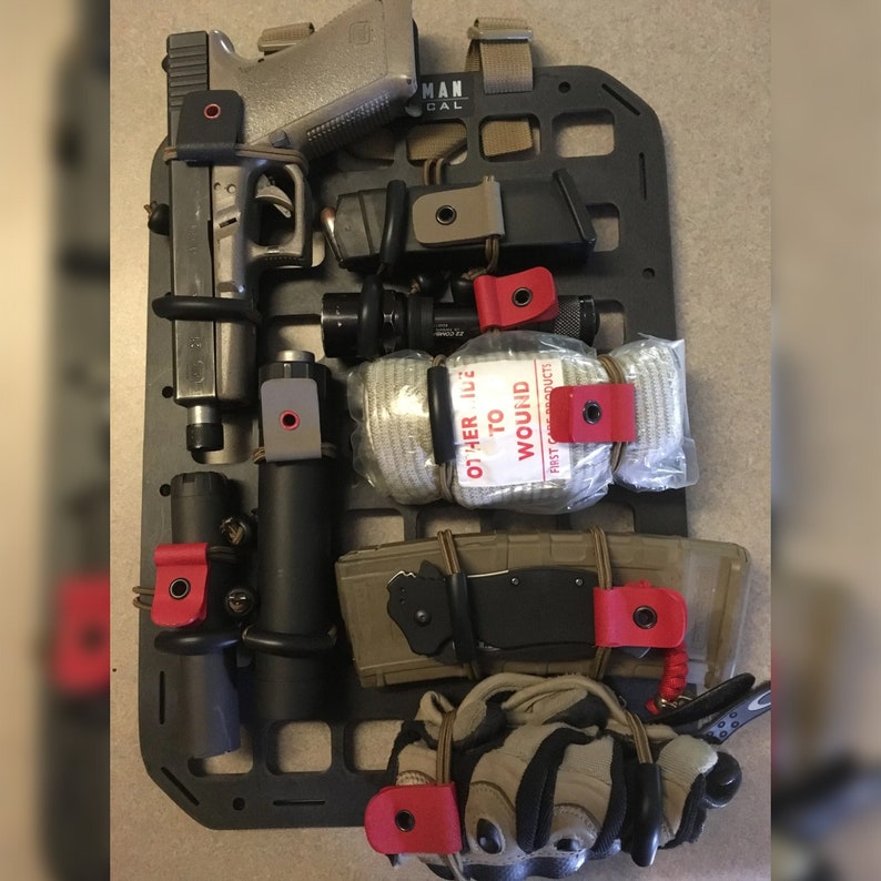 Molle Panel Tactical Gear Molle Pouch Molle Panels Etsy