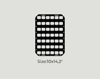 Molle Panel, Tactical Gear, Molle Pouch, Molle Panels, Camping Gear, 10x14,2"