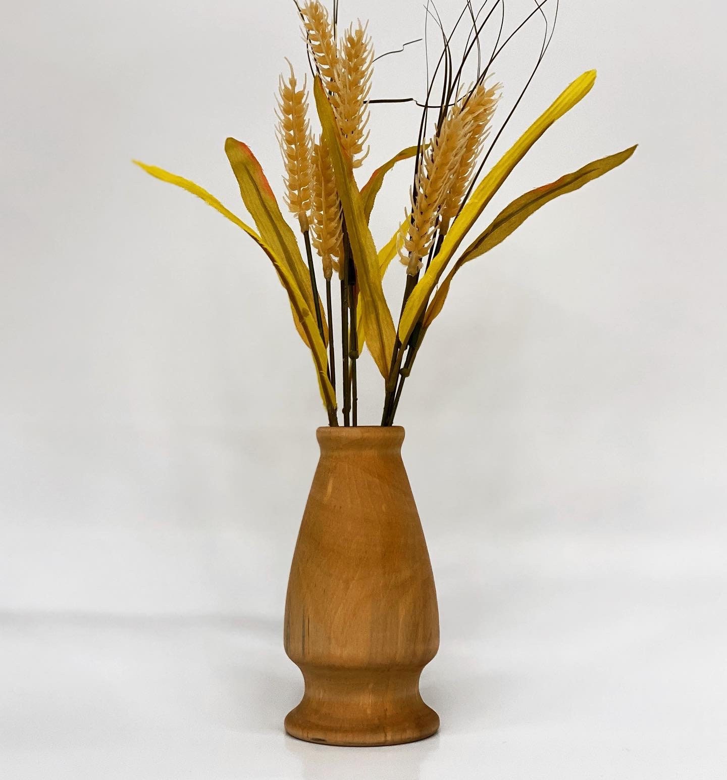 Woodturned Dried Flower Vase Birch Etsy