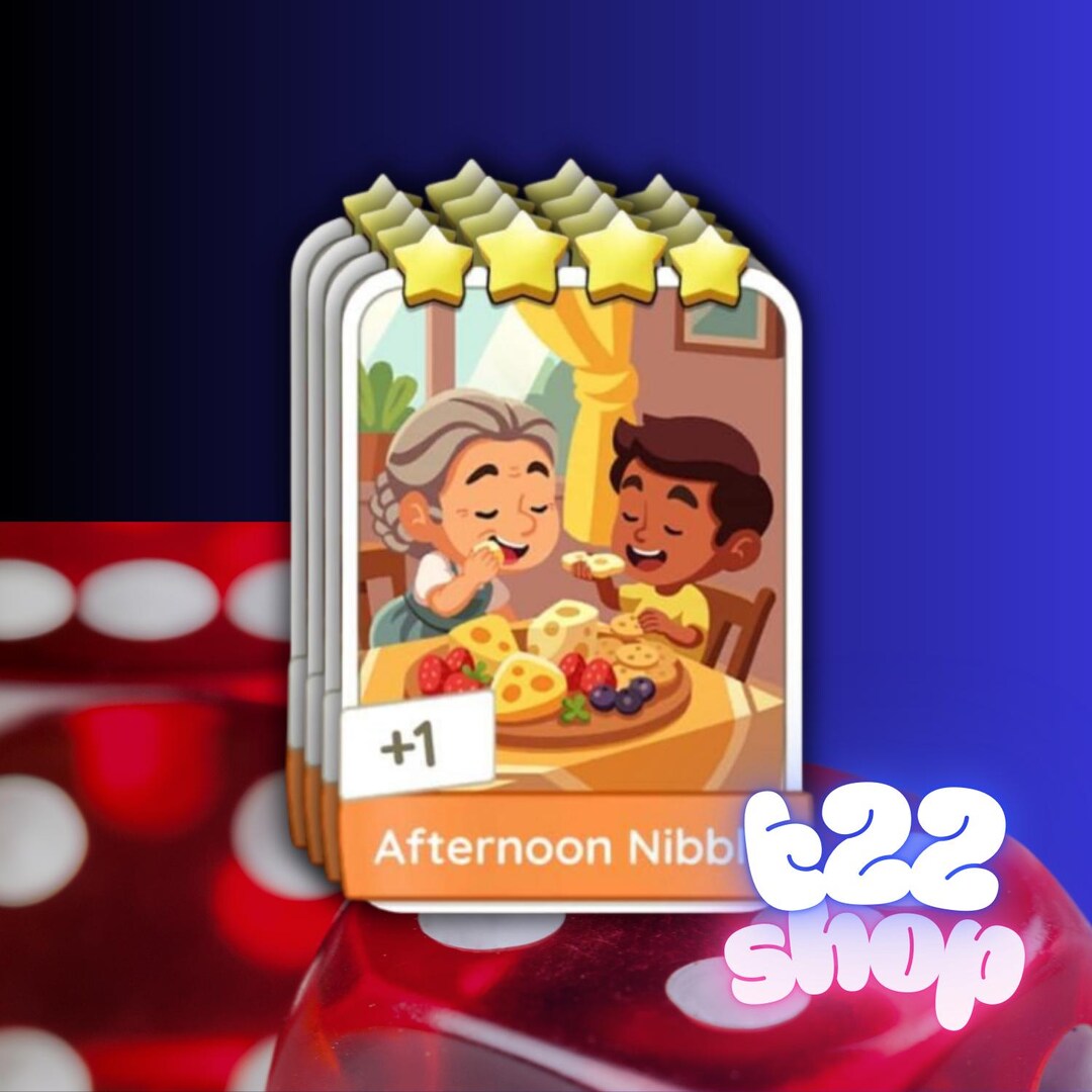 Afternoon Nibble - Monopoly Go Stickers 4 Star ( Fast Delivery ) Bon ...