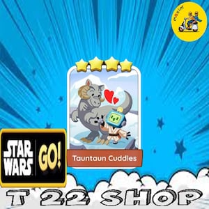 Tauntaun Cuddles - Monopoly_ Go_Stickers 4 Star ( Fast Delivery ) Star Wars album
