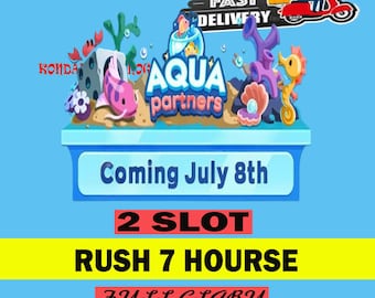 2 machines à sous - Partenaires Aqua - Événement Monopoly_Go - Rush (livraison rapide)