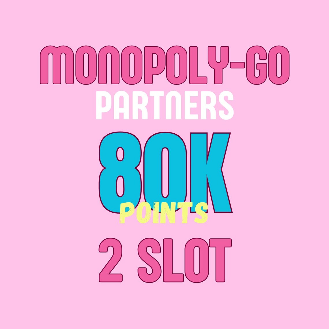 Monopoly GO! Halloween Partners Event Boost: RUSH & FULL CARRY – 80K Points – Trusted Seller