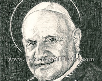 John 23rd, Good Pope John, St. John the 23rd, Saints, Catholic Art, Catholic Saints, John XXIII, Priests, Bishops, Popes, Religious art