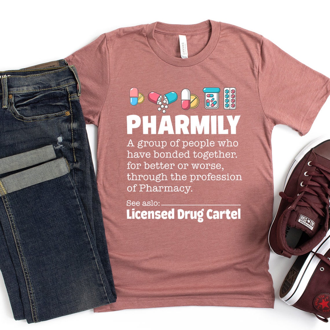 Pharmily Pharmacist TShirt Funny TShirt Pharmily TShirt Etsy