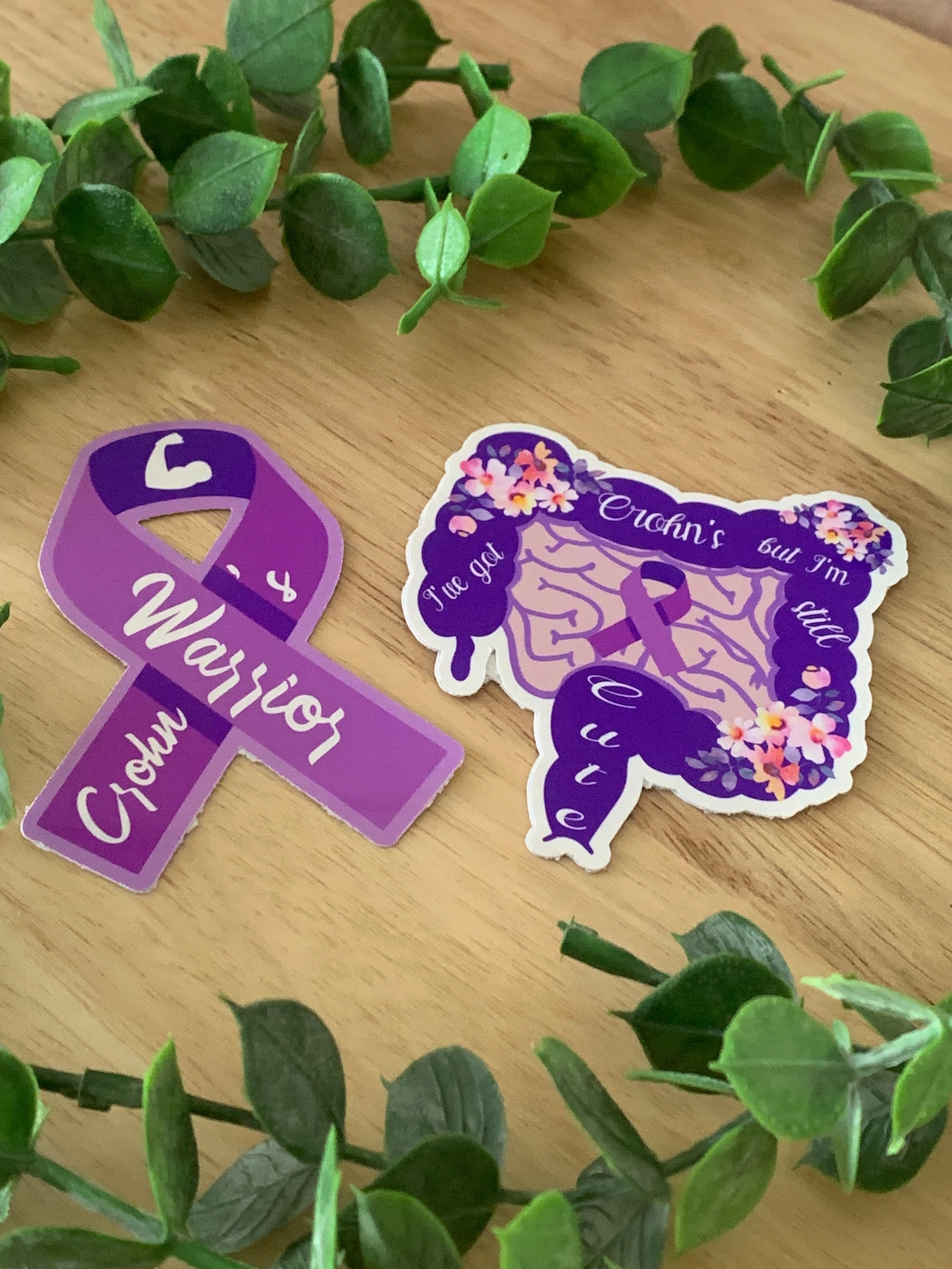 Crohns Disease Stickers L Decal / Crohns Awareness Ribbon L Etsy