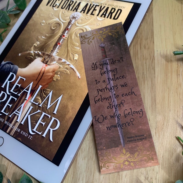 Realm Breaker Bookmark l Fantasy Book l YA l Bookish