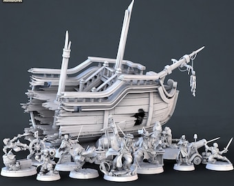 Pirate Miniatures and Themed Props/Scatter Terrain/Scenery - D&D