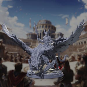 Champion of the Griffon Knights (Mounted or No Rider) - Tournament of Champions - Highly Detailed Resin 8k 3D Printed Miniature