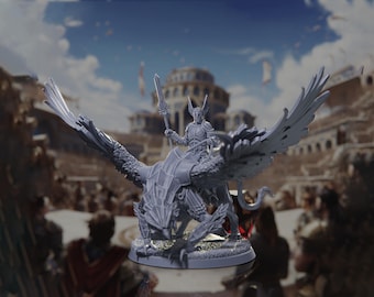 Champion of the Griffon Knights (Mounted or No Rider) - Tournament of Champions - Highly Detailed Resin 8k 3D Printed Miniature