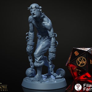 Asylum Lunatic - Asylum of Nightmares - Highly Detailed Resin 8k 3D Printed Miniature