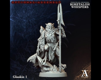 Glaukin 1 - Rimetalon Whispers - Highly Detailed Resin 8k 3D Printed Miniature