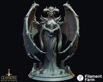 Glasya - The Abyss Gazes Also - Highly Detailed Resin 8k 3D Printed Miniature