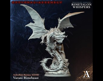 Varani Rimebeast - Rimetalon Whispers - Highly Detailed Resin 8k 3D Printed Miniature