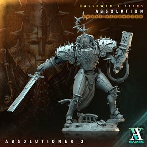 Absolutioner 3 - Hallowed Sisters - Highly Detailed Resin 8k 3D Printed Miniature