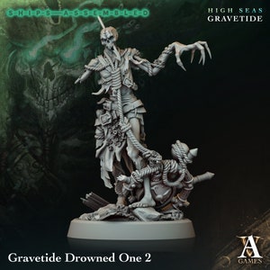 Drowned One 2 - High Seas: Gravetide- Highly Detailed Resin 8k 3D Printed Miniature