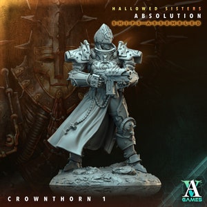 Crownthorn 1 - Hallowed Sisters - Highly Detailed Resin 8k 3D Printed Miniature