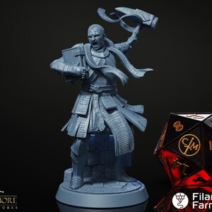Silverhand Devotee - The Crimson Howling - Highly Detailed Resin 8k 3D Printed Miniature