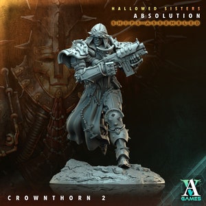 Crownthorn 2 - Hallowed Sisters - Highly Detailed Resin 8k 3D Printed Miniature