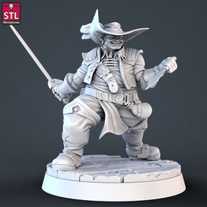 Devious Pirate - High Detail Resin 3D Printed Miniature