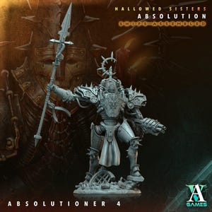 Absolutioner 4 - Hallowed Sisters - Highly Detailed Resin 8k 3D Printed Miniature