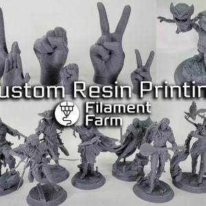 Custom Resin 3D Printing (Contact for quote!)