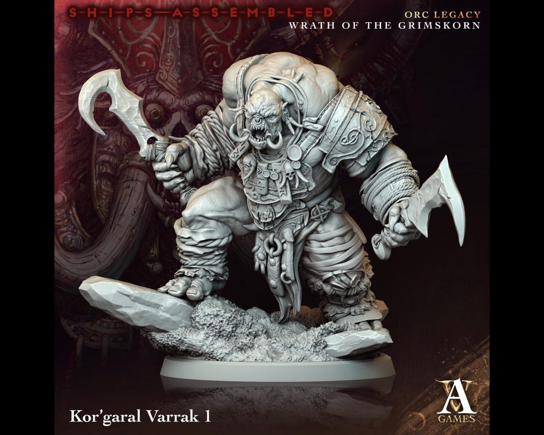 Varrak Kor'garal Varrak 1 - Wrath of the Grimskorn - Highly Detailed Resin 8k ...