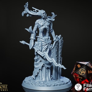 Undead Champion - The Archlich&#39;s Academy - Highly Detailed Resin 8k 3D Printed Miniature
