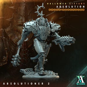 Absolutioner 2 - Hallowed Sisters - Highly Detailed Resin 8k 3D Printed Miniature