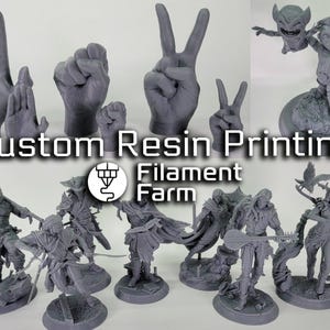 Custom Resin 3D Printing (Purchase for quote!)