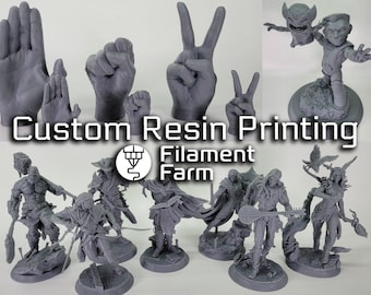 Custom Resin 3D Printing (Purchase for quote!)