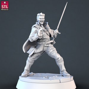 Pirate Hero - High Detail Resin 3D Printed Miniature
