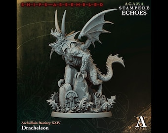 Dracheleon - Stampede Echoes - Highly Detailed Resin 8k 3D Printed Miniature