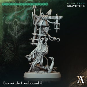 Ironbound 3 - High Seas: Gravetide- Highly Detailed Resin 8k 3D Printed Miniature
