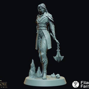 Drow Warrior - Dwellers of the Underdark - Highly Detailed Resin 3D Printed Miniature
