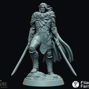 Zelyth Moonblade - Dwellers of the Underdark - Highly Detailed Resin 3D Printed Miniature