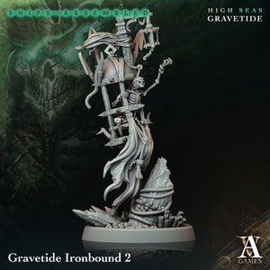 Ironbound 2 - High Seas: Gravetide- Highly Detailed Resin 8k 3D Printed Miniature