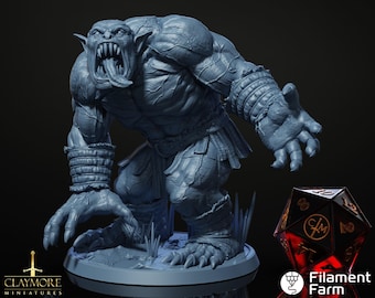 Ghoul Ogre - Aftermath - Highly Detailed Resin 8k 3D Printed Miniature