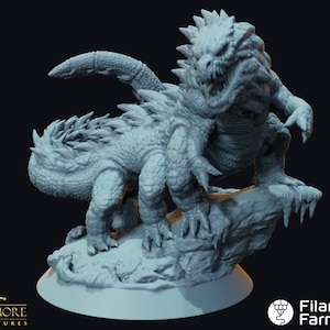 Basilisk - Whispers in the Swamp - Highly Detailed Resin 8k 3D Printed Miniature
