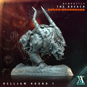 Helljaw Hound 1 - Demonstar: The Breach - Highly Detailed Resin 8k 3D Printed Miniature