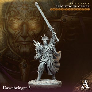 Dawnbringer 2 -  Brightsoul Order - Highly Detailed Resin 8k 3D Printed Miniature