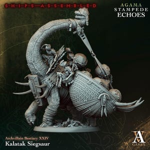 Kalatak Siegsaur- Stampede Echoes - Highly Detailed Resin 8k 3D Printed Miniature