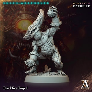Darkfire Imp 1 - Giantkin, Darkfire - Highly Detailed Resin 8k 3D Printed Miniature