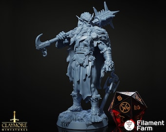 Bugbear Alpha - Hordes at the Gates - Highly Detailed Resin 8k 3D Printed Miniature