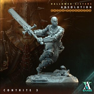 Contrite 3 - Hallowed Sisters - Highly Detailed Resin 8k 3D Printed Miniature